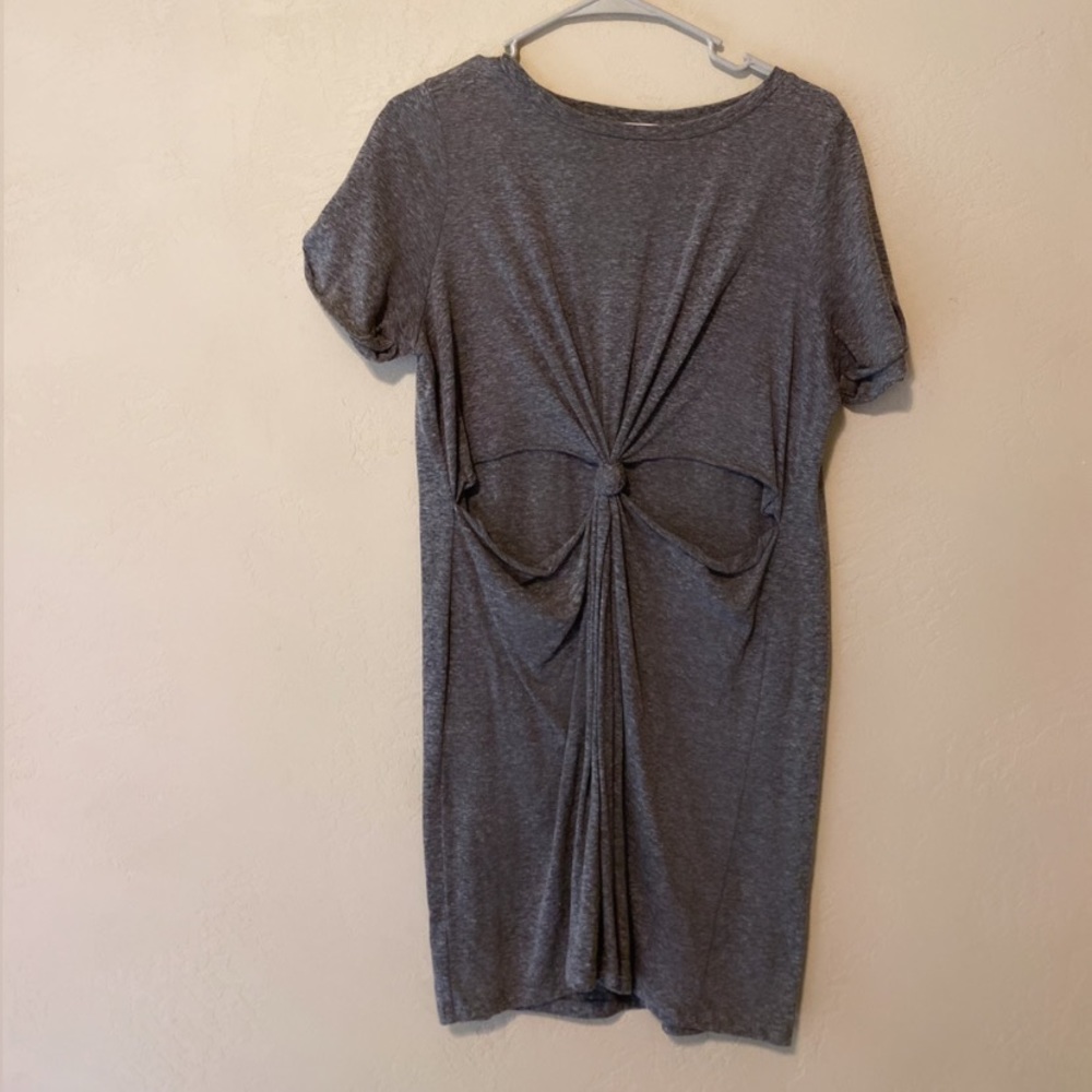 Grey Dress w/ Cut Out Center